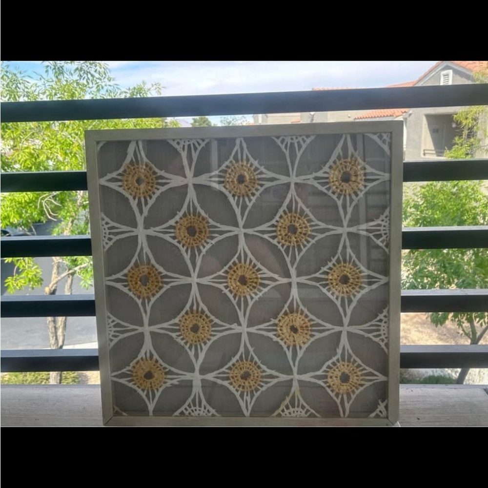 Decorative Wall Art with Geometric Pattern